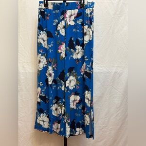 373 - G.I.L.I. Blue Floral Wide Leg Pants